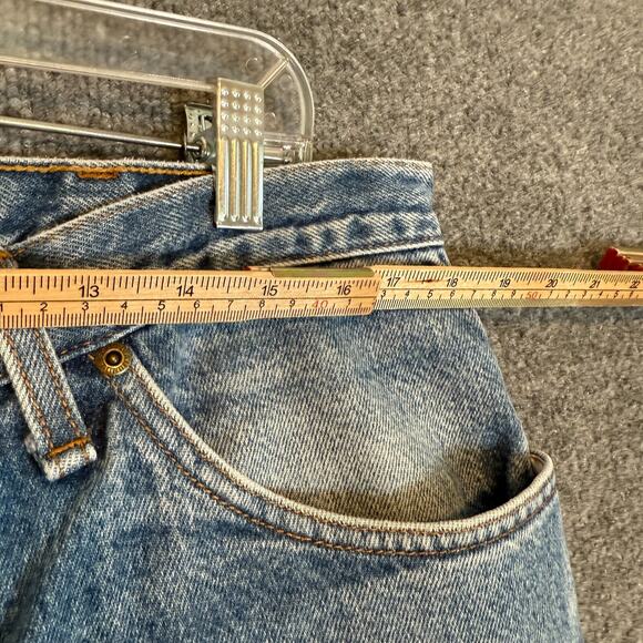 Vintage Diamond Gusset Jeans Mens 36x32 Made In USA Denim Light Wash - Picture 6 of 10